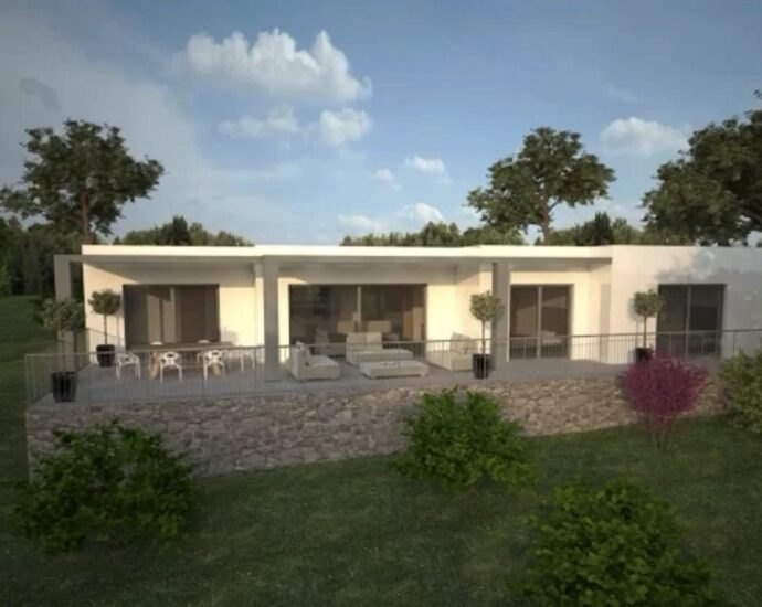 Exclusivité, Hameau de Togna, Sari-Solenzara, terrain avec permis de construire, vue mer et montagnes