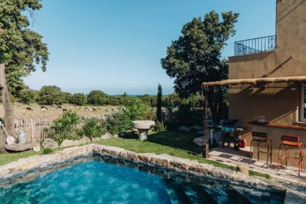 Pigna, Villa 3 chambres, piscine, plage à pied, Villa Turchina