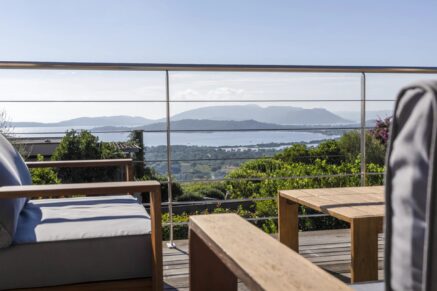 Porto -Vecchio, Arasu, Cirindinu, villa 3 chambres, piscine, vue mer panoramique, proche plage