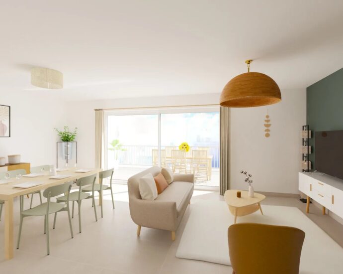 Ville di Pietrabugno, appartement neuf, 2 chambres, jardin, vue mer