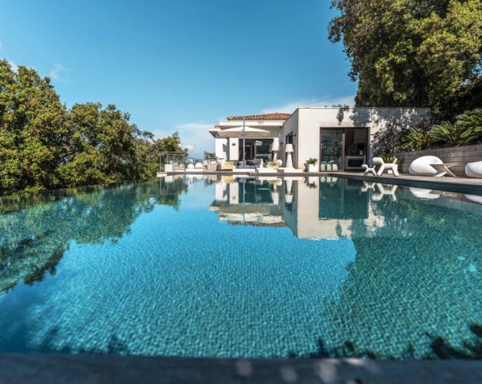 Ajaccio, Exclusivité, Villa, 3 chambres, piscine, vue panoramique montagnes,