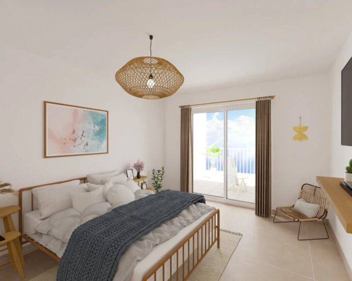 Ville di Pietrabugno, appartement neuf, 2 chambres, jardin, vue mer