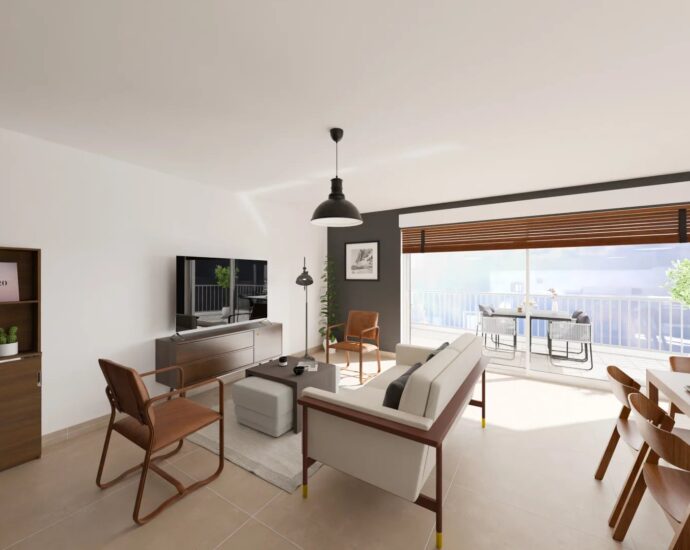 Ville di Pietrabugno, new apartment, 2 bedrooms, sea view