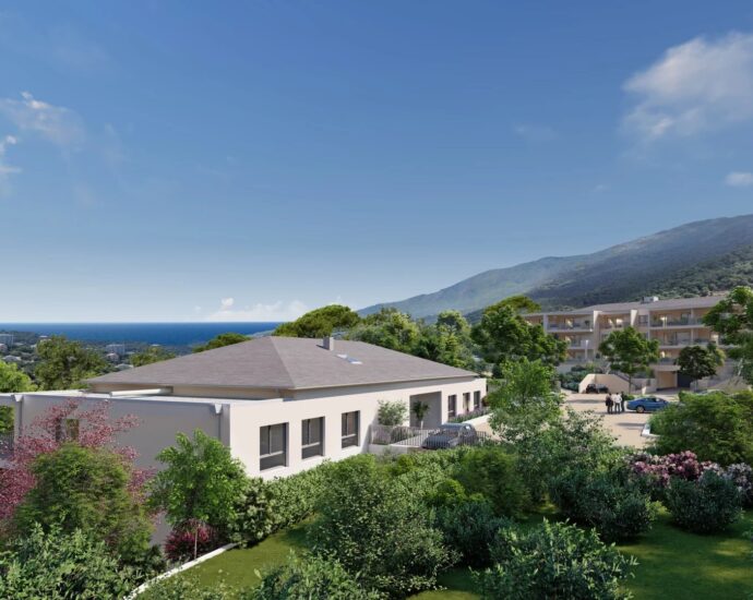Ville di Pietrabugno, new apartment, 2 bedrooms, sea view
