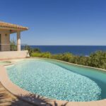 Favone, villa 3 chambres avec dépendance, vue mer, piscine, proche plage.