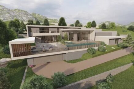 Borgo, terrain, 4 000 m², permis pour villa d’architecte 500 m², vue mer