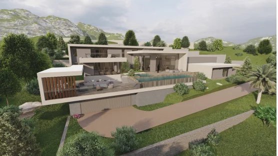 Borgo, terrain, 4 000 m², permis pour villa d’architecte 500 m², vue mer