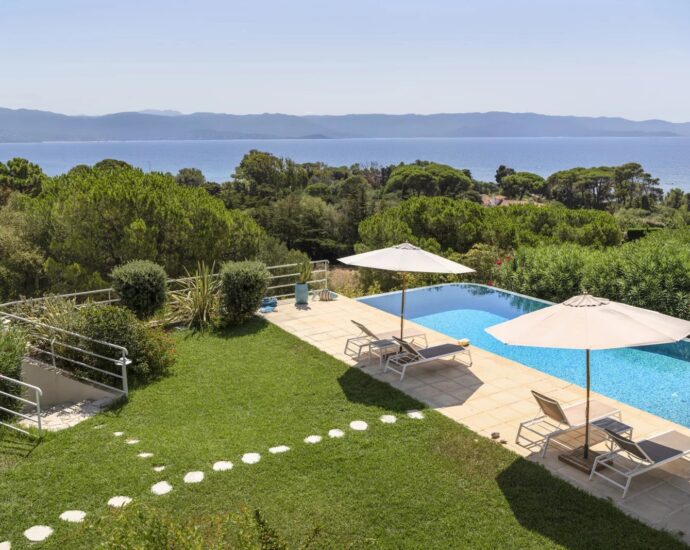 Ajaccio Sanguinaires, 4 chambres, plage à pied, vue mer panoramique