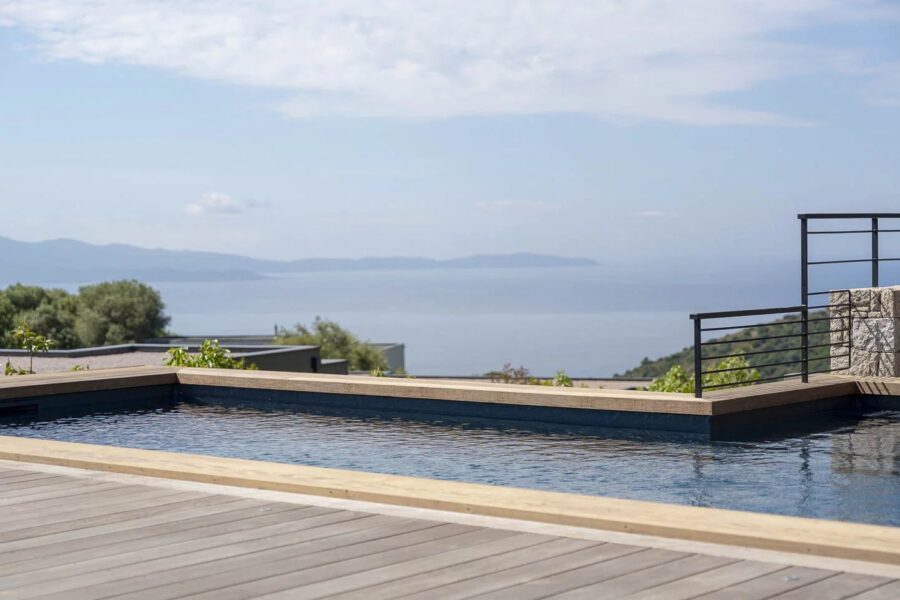 Ajaccio, Programme neuf, Villa de standing, 3 chambres, vue panoramique mer et montagnes, piscine, proche plage