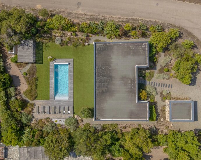 Pinarello, Villa contemporaine, 4 chambres, Piscine, plage à pied
