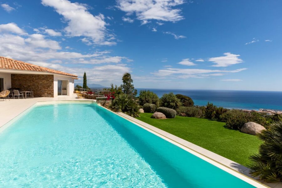 Solenzara, 6 Chambres, Piscine, Vue mer panoramique, Proche plage