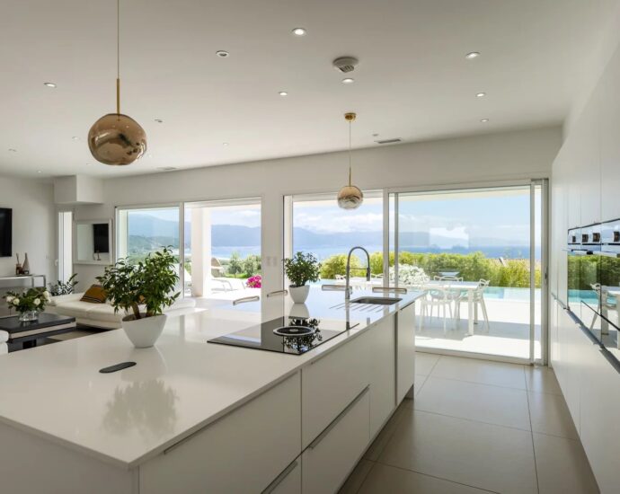 Exclusivité, Villa, Sagone, 4 chambres, vue mer panoramique, piscine, plages à pied