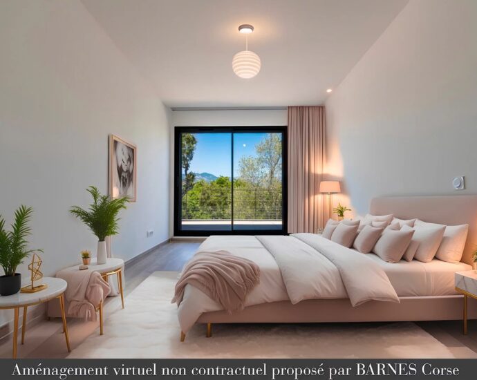 Pinarello – Villa contemporaine, 5 chambres, piscine, garage et plage à pied