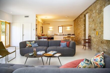 Pigna, villa d’architecte, 4 chambres, vue village et montagne