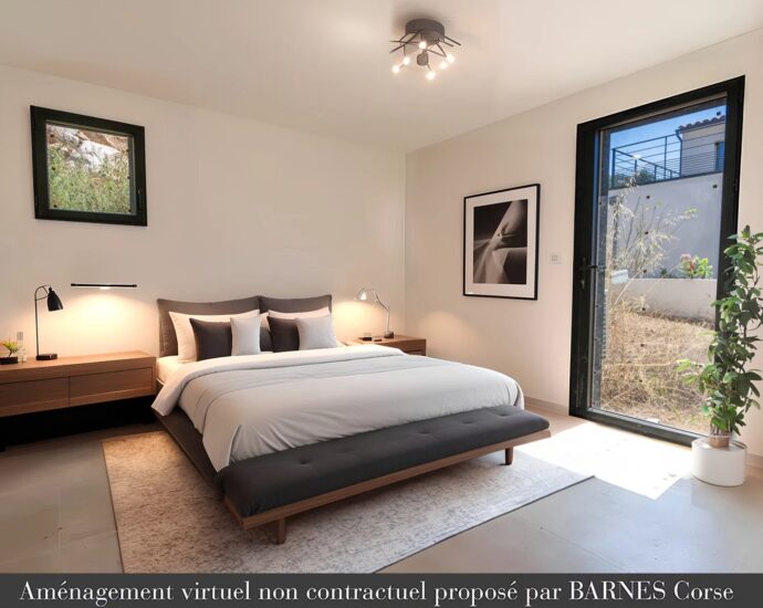 Pinarello – Villa contemporaine, 5 chambres, piscine, garage et plage à pied