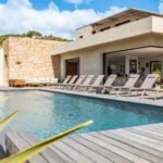 Pinarello, Villa de 6 chambres, piscine, plage à pied, vue montagne