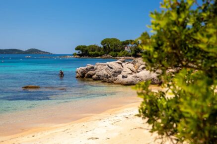 Exclusivité, Porticcio, Presqu’île d’Isolella, Villa type mas, 7 chambres, accès plage à pied, en bord de mer
