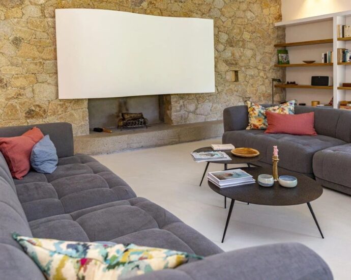 Pigna, villa d’architecte, 4 chambres, vue village et montagne