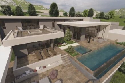 Borgo, terrain, 4 000 m², permis pour villa d’architecte 500 m², vue mer