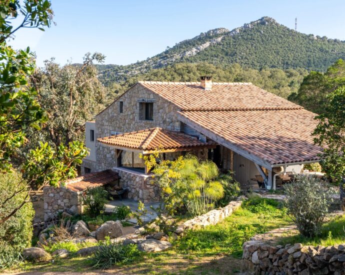 Conca, Villa type Bergerie, 4 chambres, dépendance, piscine, vue montagnes