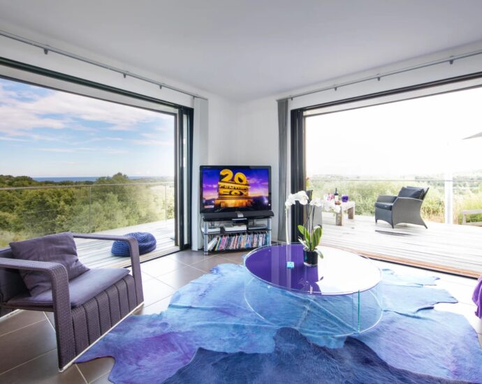 SOUTH CORSICA- MODERN VILLA –  5 BEDROOMS – POOL – SEA VIEW – NEAR FAUTEA BEACH