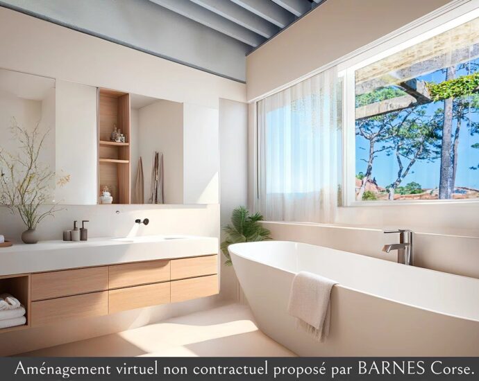 Exclusivité – Lido de la Marana, villa 4 chambres, piscine, terrain de tennis, plage à pied