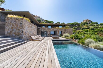 Corbara, 4 chambres, piscine, plage à pied