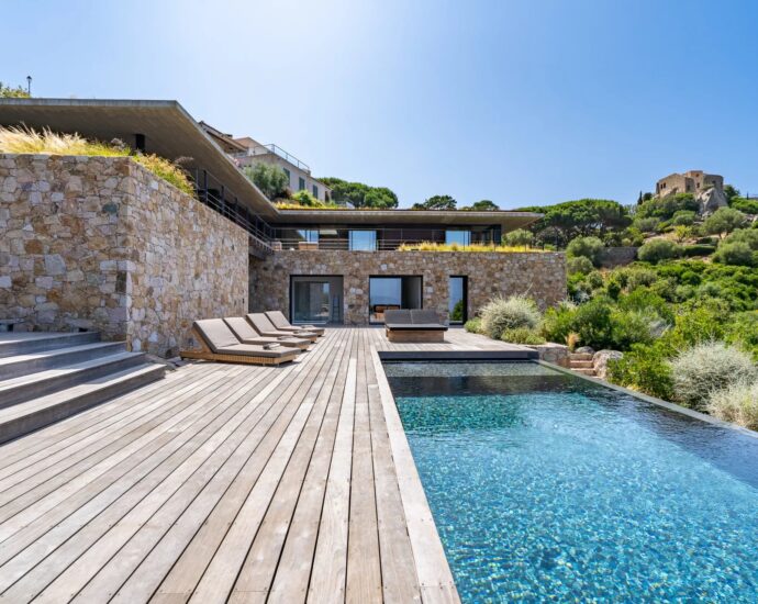 Corbara, 4 chambres, piscine, plage à pied
