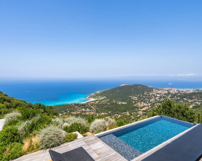 Corbara, 4 chambres, piscine, plage à pied