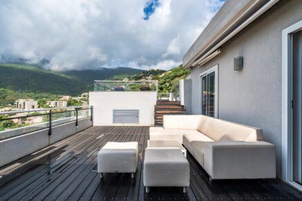 Bastia, Ville di Pietrabugno, Penthouse with Sea View, 4 Bedrooms, Pool, Near Beaches
