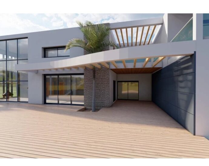 Arasu – Terrain d’environ 2 499 m² avec permis de construire et plage à pied