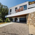 Bastia, contemporary villa with panoramic sea view and indoor pool