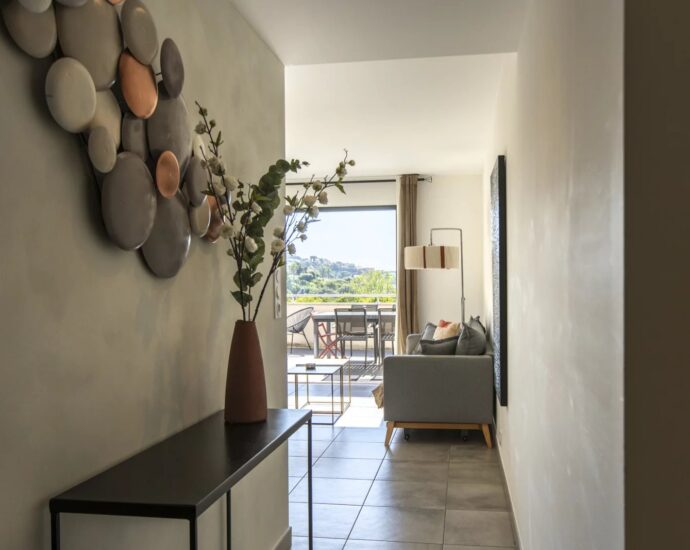 Porticcio, Appartement, 2 chambres, vue mer panoramique, proche plages