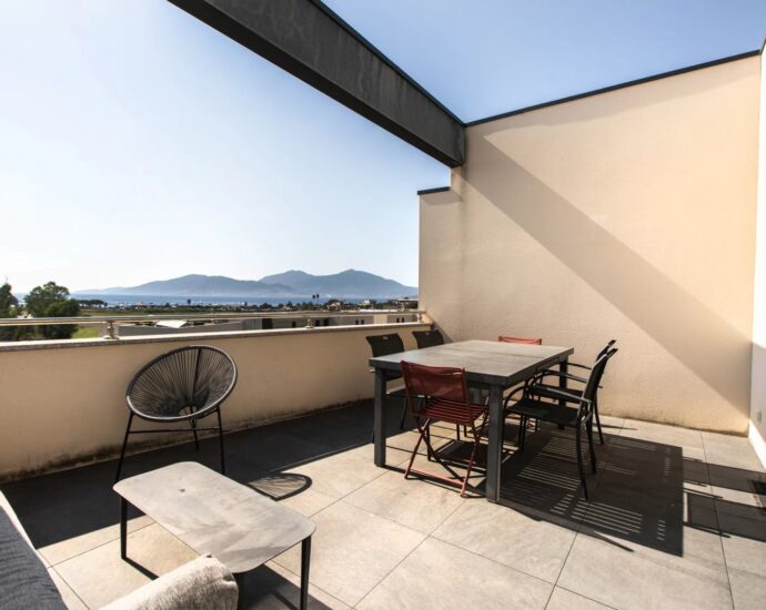 Porticcio, Appartement, 2 chambres, vue mer panoramique, proche plages