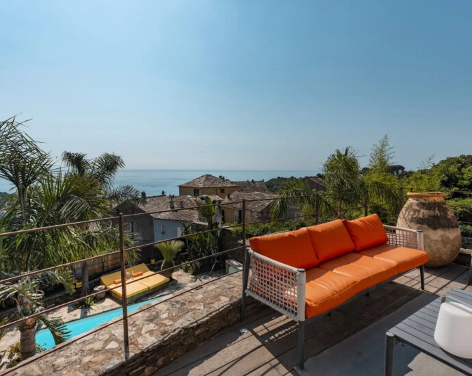 Erbalunga, Villa 4 chambres, vue mer panoramique, piscine