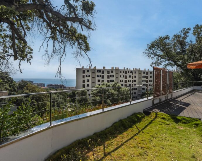 Bastia, contemporary villa with panoramic sea view and indoor pool