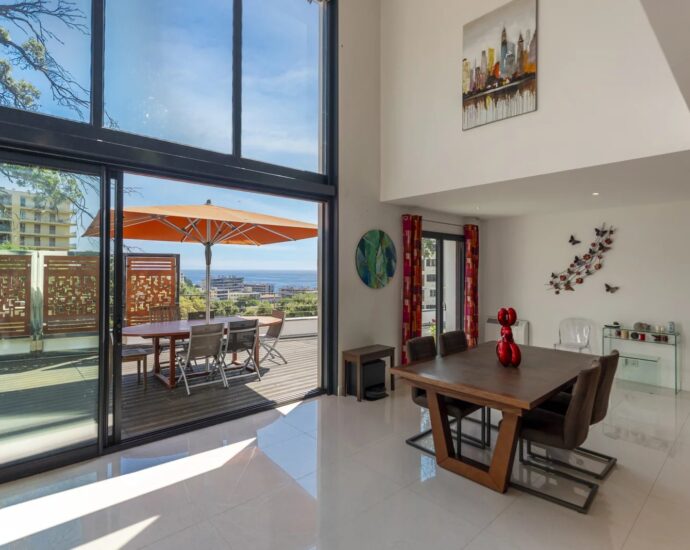 Bastia, contemporary villa with panoramic sea view and indoor pool