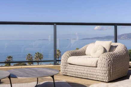 Exclusivité, Rive Sud Ajaccio, Porticcio, Penthouse, vue mer panoramique, 3 chambres, plages à pied