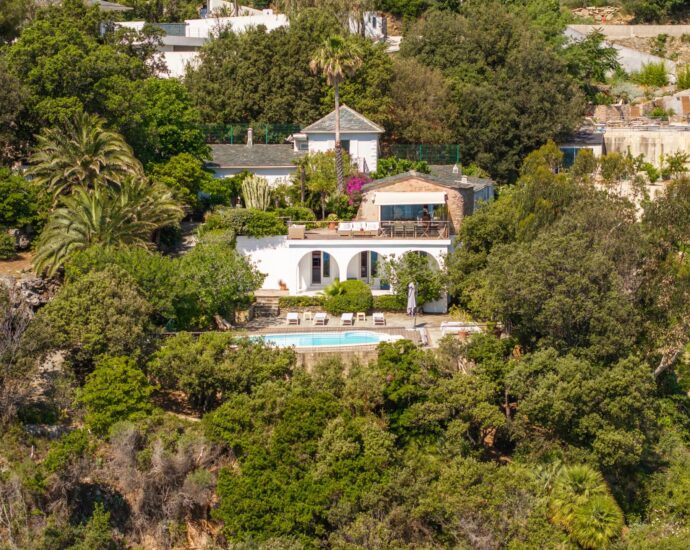 Erbalunga, 6-bedroom villa, waterfront, panoramic sea view, swimming pool