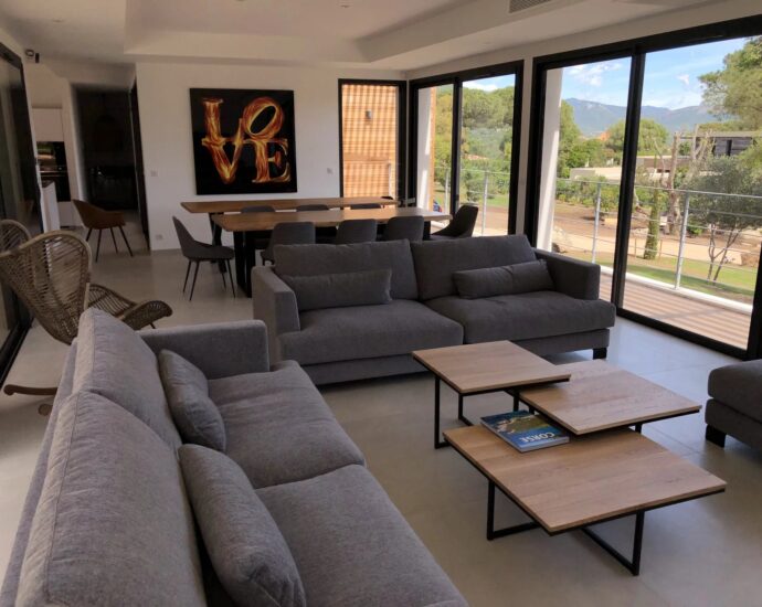 Capicciola –  Villa mitoyenne T6, sans vis à vis,  vue mer, proche plage