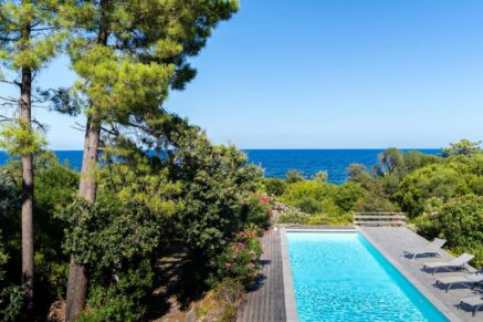 Favone, 4 chambres, piscine, pied dans l’eau