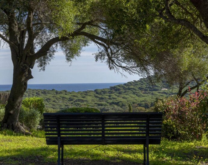 Palombaggia, bergerie avec piscine, vue mer, proche plage