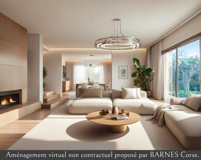 Exclusivité – Lido de la Marana, villa 4 chambres, piscine, terrain de tennis, plage à pied