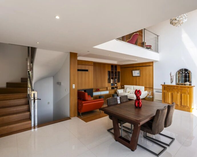 Bastia, contemporary villa with panoramic sea view and indoor pool