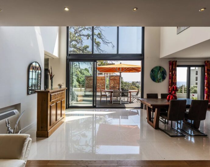 Bastia, contemporary villa with panoramic sea view and indoor pool