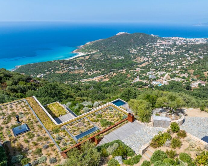Corbara, 4 chambres, piscine, plage à pied