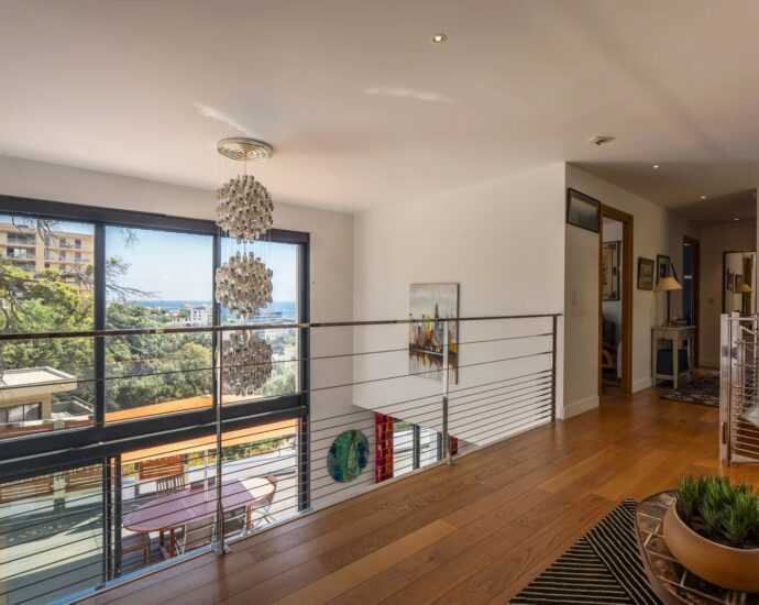 Bastia, contemporary villa with panoramic sea view and indoor pool