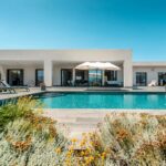 Villa d’architecte, 5 chambres, vue mer panoramique, piscine, plages à pied