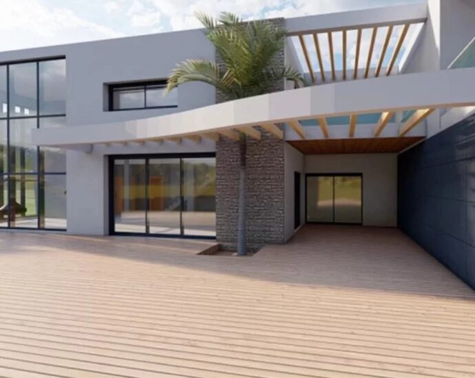 Arasu – Terrain d’environ 2 499 m² avec permis de construire et plage à pied