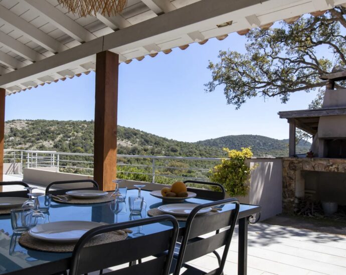 Piccovaggia, Villa, 5 chambres, Piscine, vue mer, vue montagne